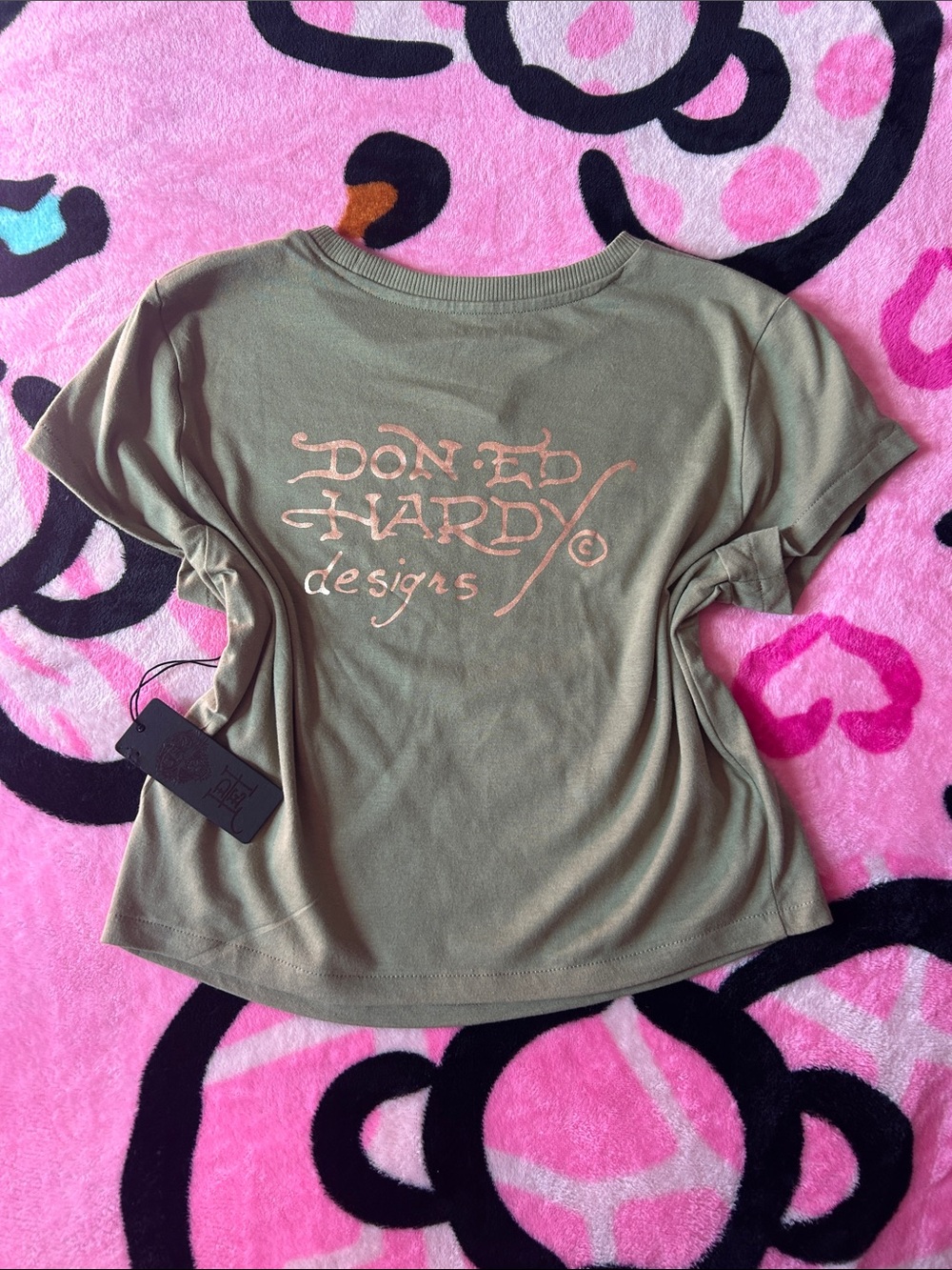 Y2K Ed Hardy Crop Top - Picture 3 of 5
